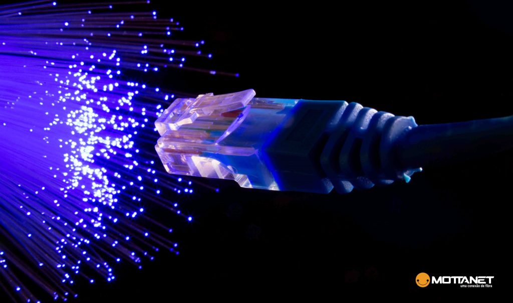 conexão de fibra óptica