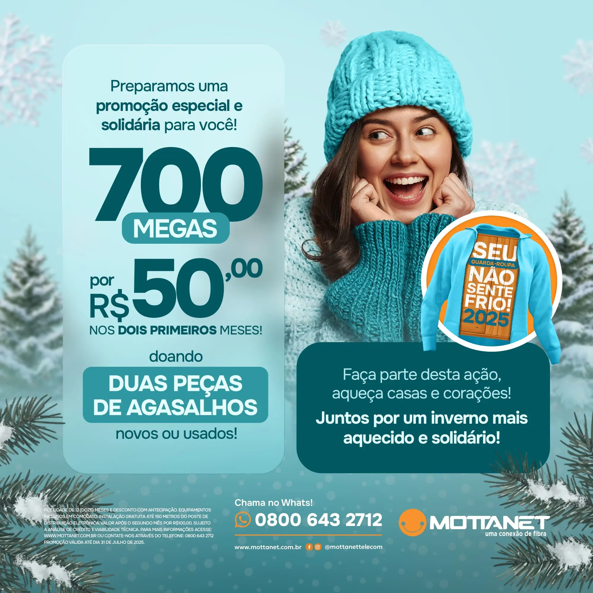 Promoção de Internet Fibra Mottanet
