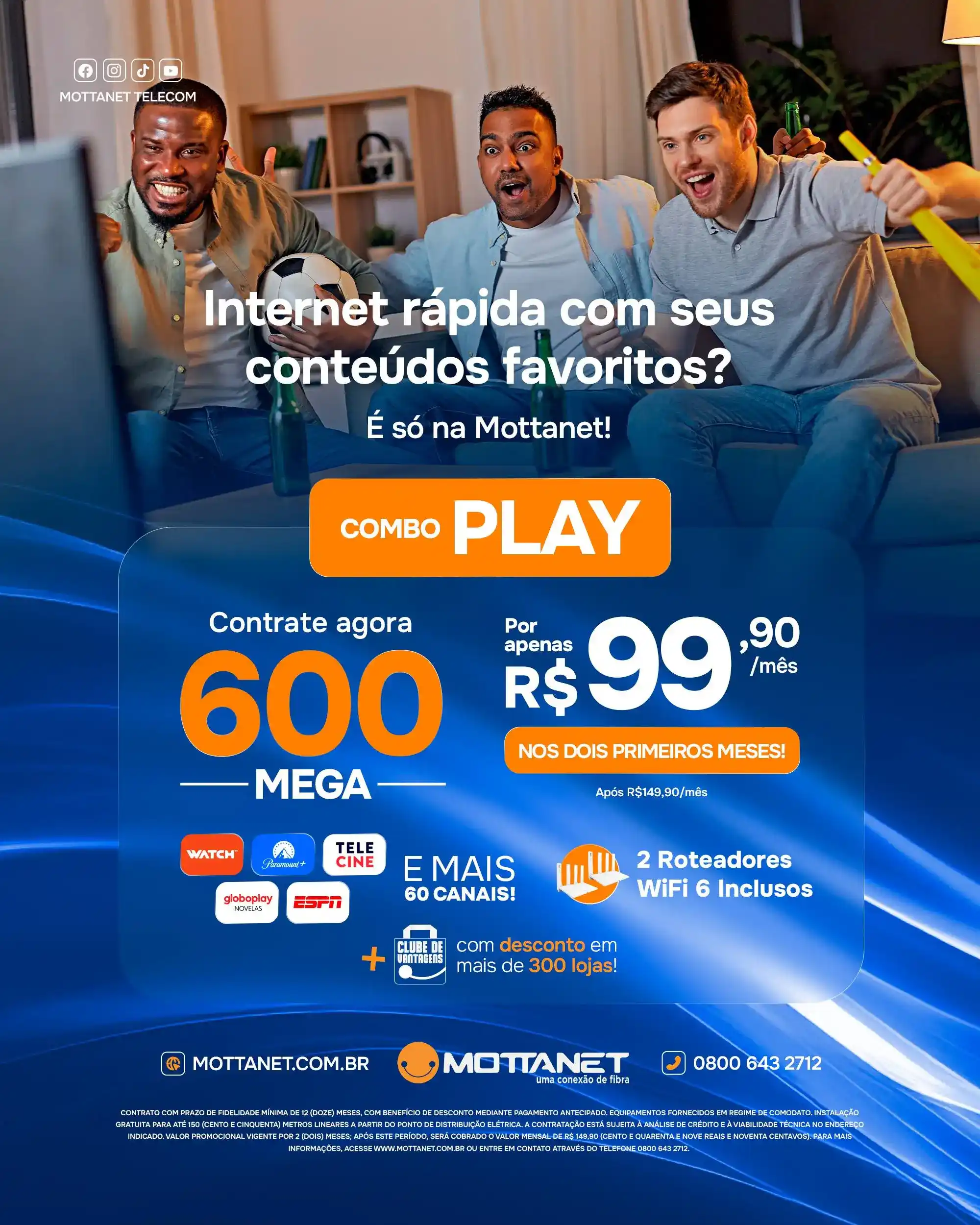 Internet para sua casa é Mottanet