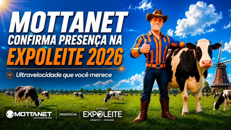Mottanet estará presente na Expoleite 2026 levando conectividade para um dos maiores eventos do agronegócio da região!